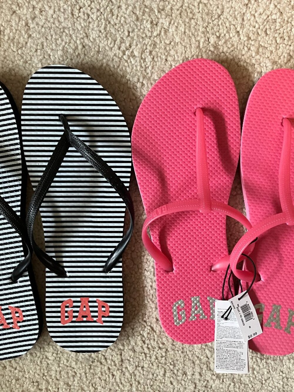 Gap Women's Flip Flops/2 pair - Size 9 NWT/NWOT